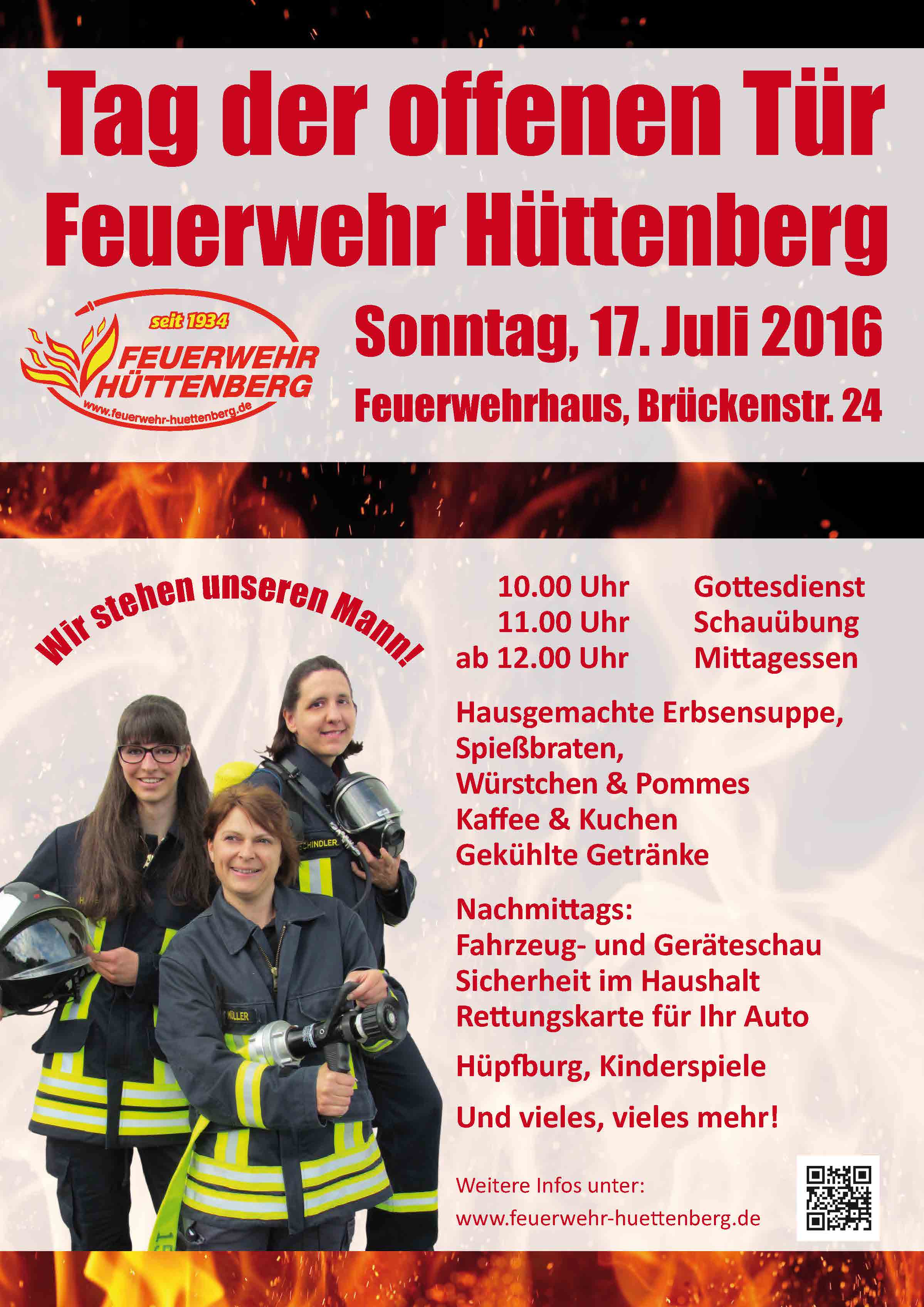 Flyer Tag der Feuerwehr